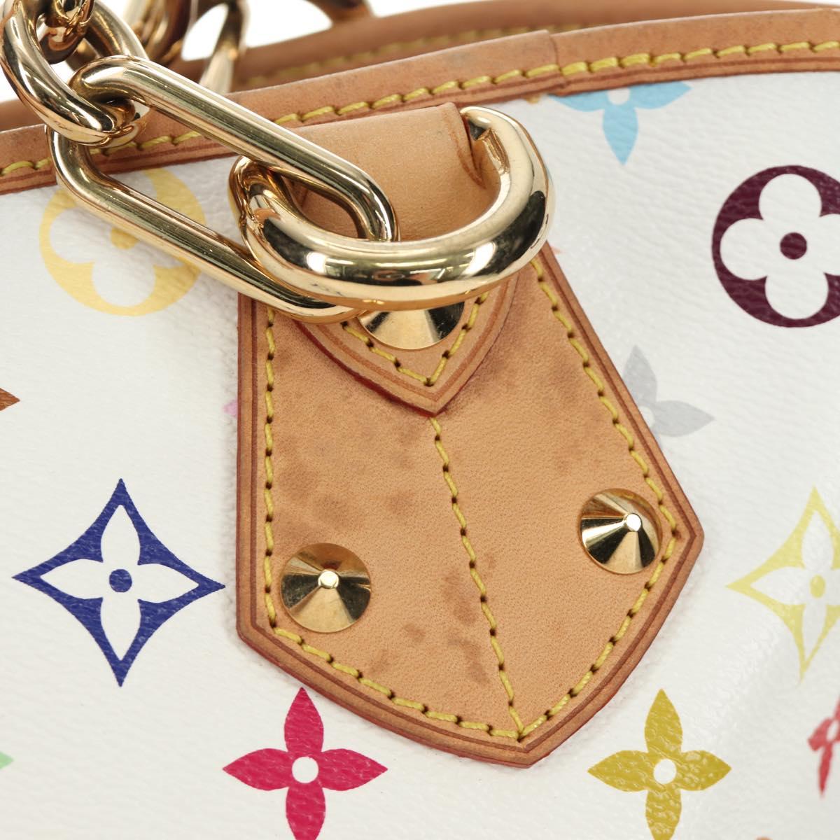 LOUIS VUITTON Monogram Multicolor Annie GM Tote Bag White M40303 Auth BA13672SAV