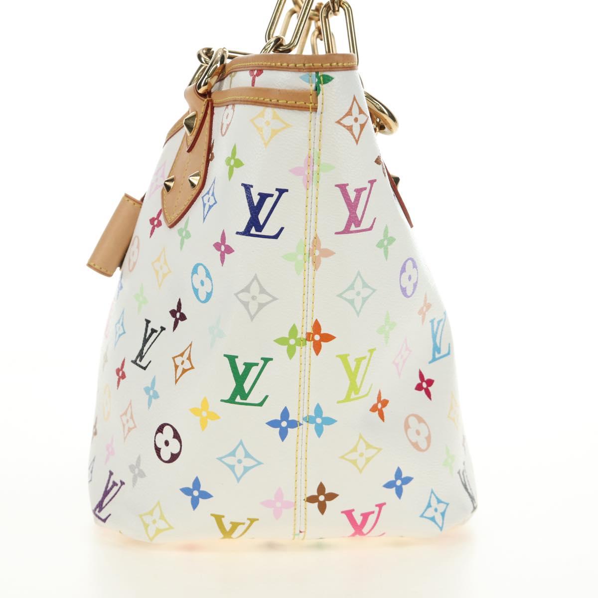 LOUIS VUITTON Monogram Multicolor Annie GM Tote Bag White M40303 Auth BA13672SAV