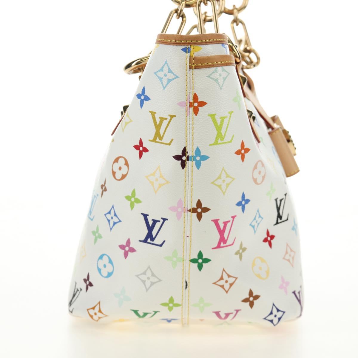LOUIS VUITTON Monogram Multicolor Annie GM Tote Bag White M40303 Auth BA13672SAV