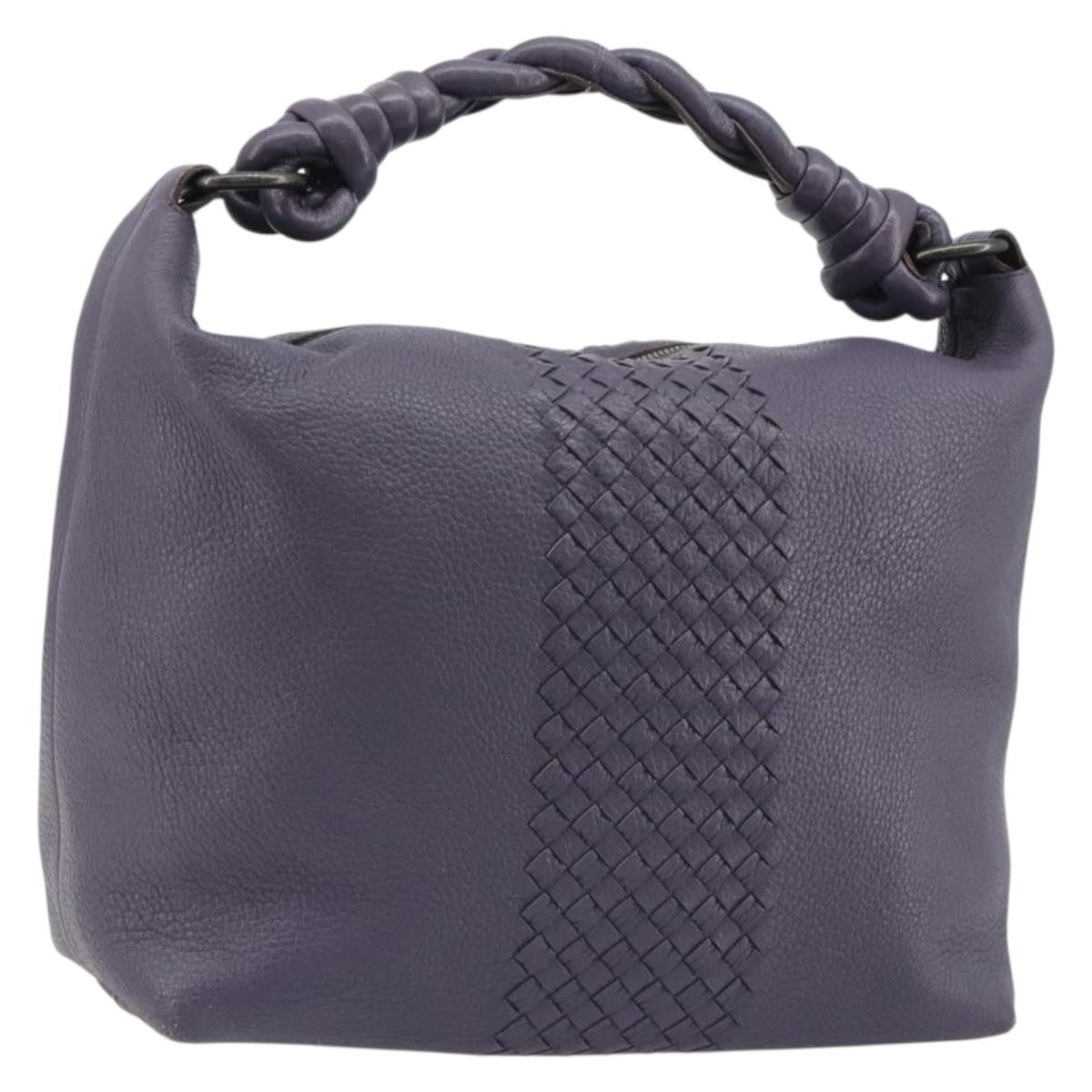 BOTTEGA VENETA INTRECCIATO Shoulder Bag Purple 179331 Auth BA13673A