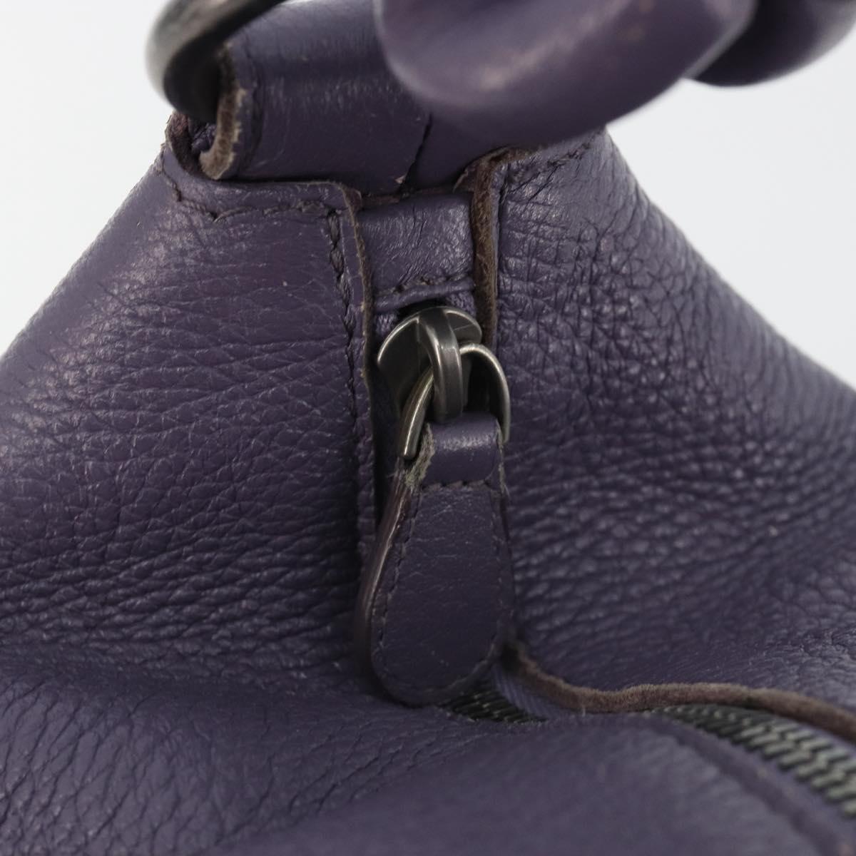 BOTTEGA VENETA INTRECCIATO Shoulder Bag Purple 179331 Auth BA13673A