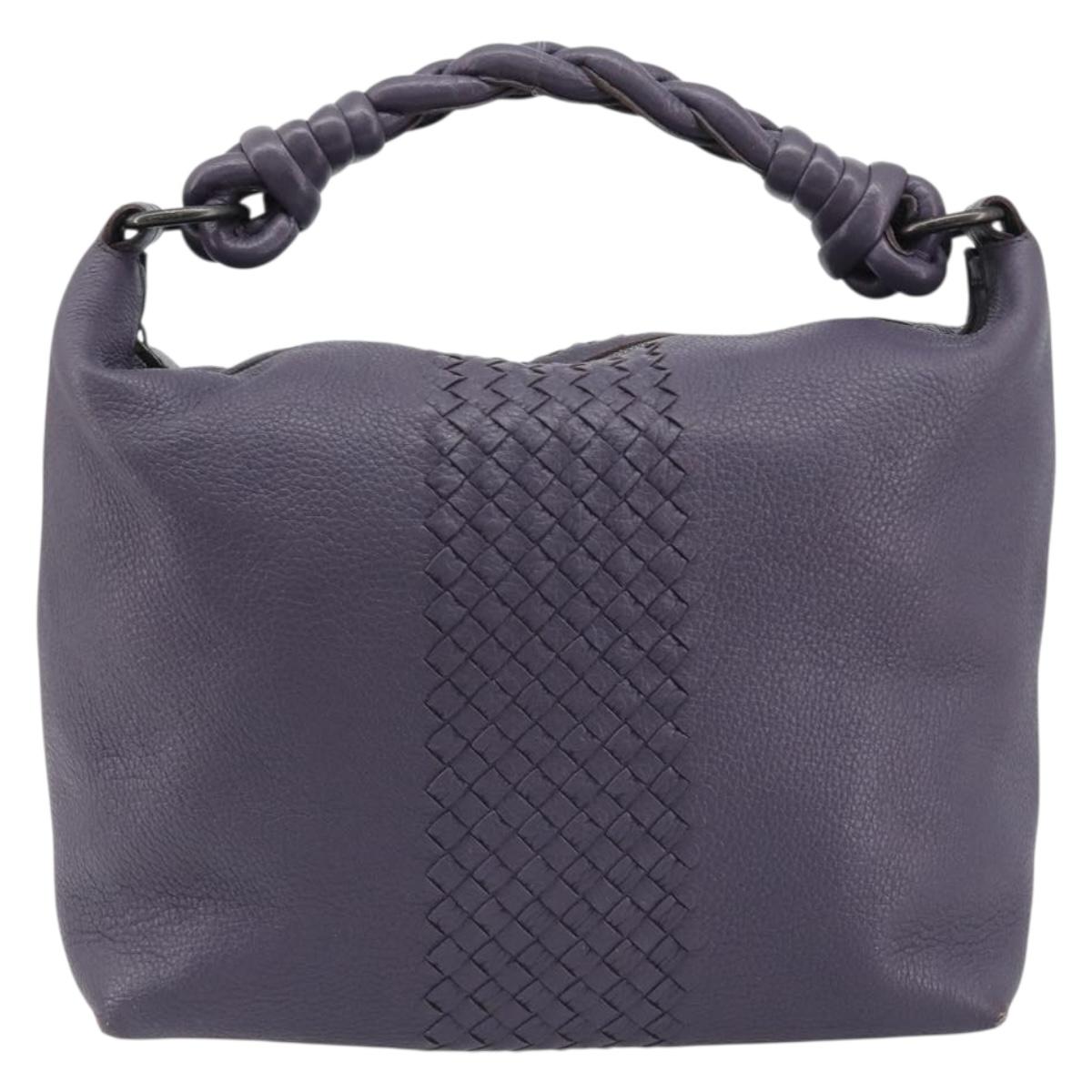 BOTTEGA VENETA INTRECCIATO Shoulder Bag Purple 179331 Auth BA13673A
