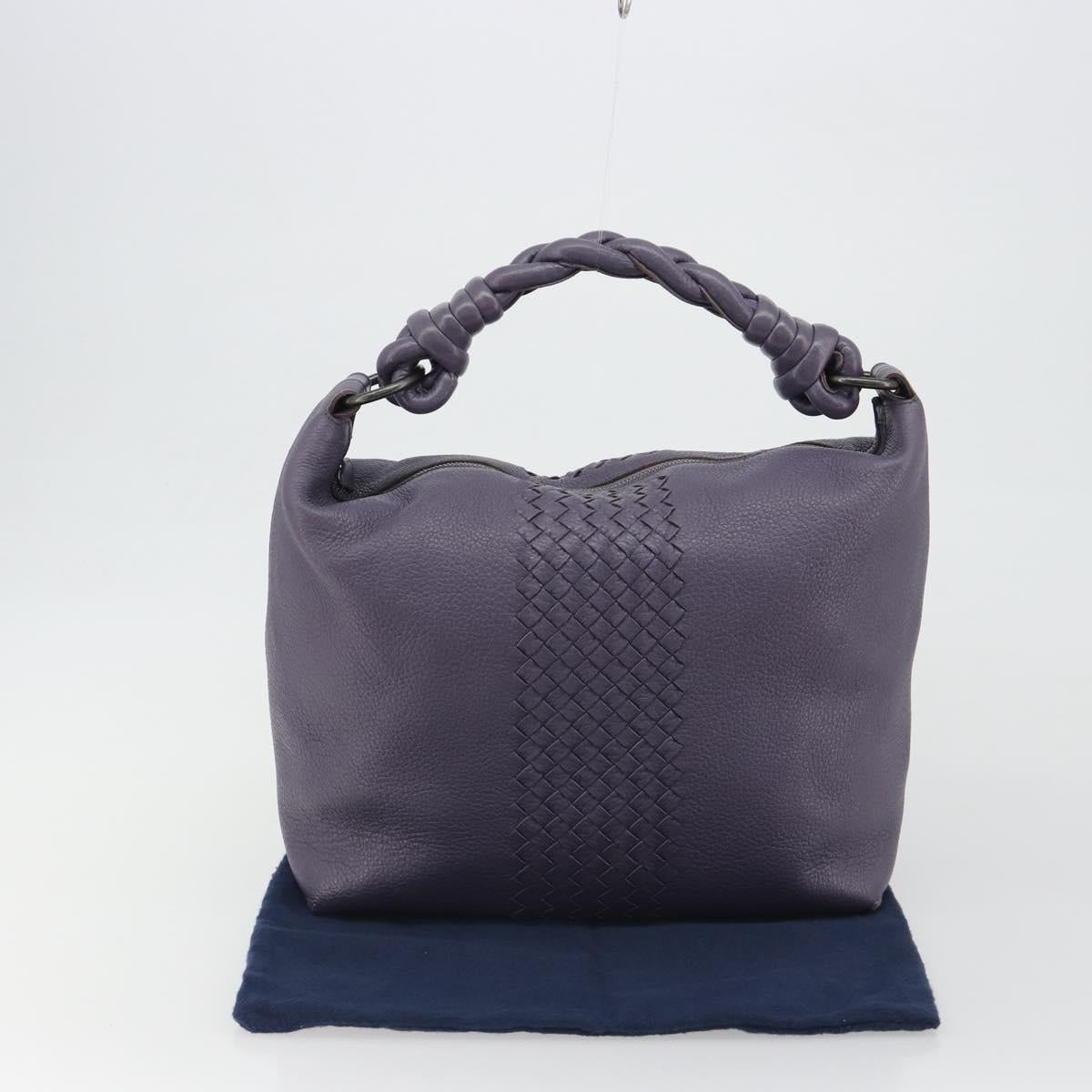 BOTTEGA VENETA INTRECCIATO Shoulder Bag Purple 179331 Auth BA13673A
