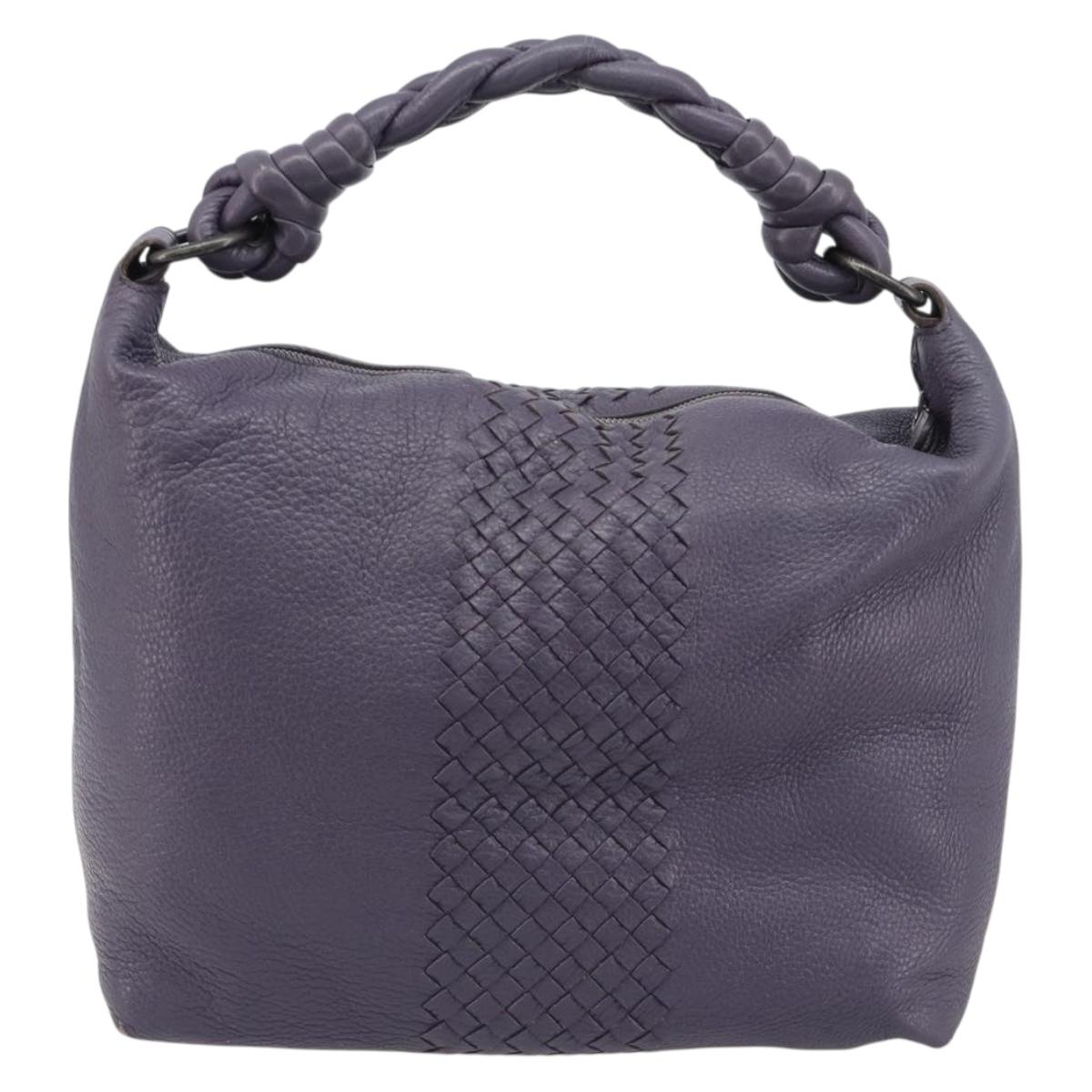 BOTTEGA VENETA INTRECCIATO Shoulder Bag Purple 179331 Auth BA13673A