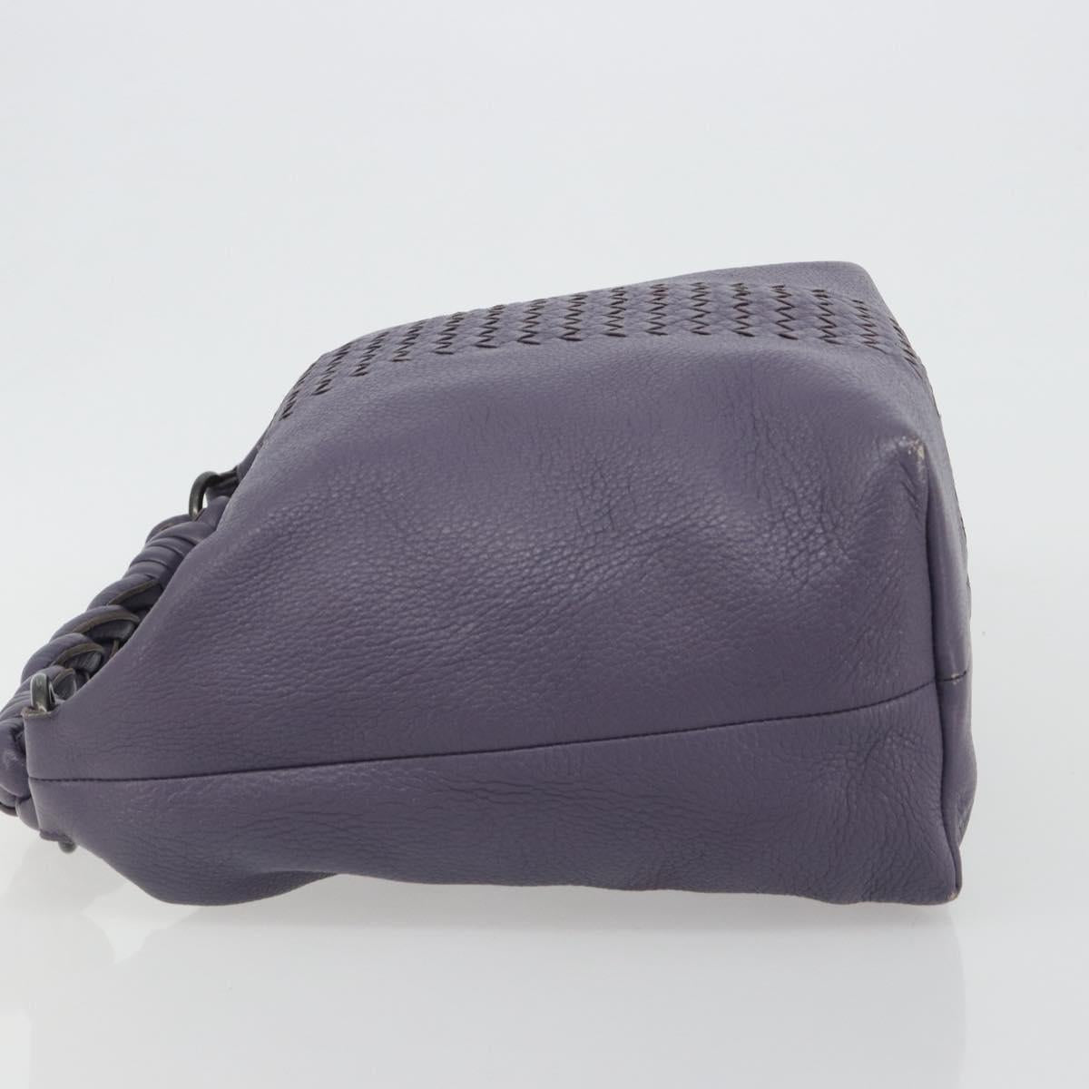 BOTTEGA VENETA INTRECCIATO Shoulder Bag Purple 179331 Auth BA13673A