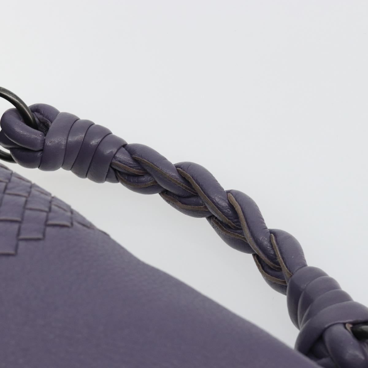 BOTTEGA VENETA INTRECCIATO Shoulder Bag Purple 179331 Auth BA13673A