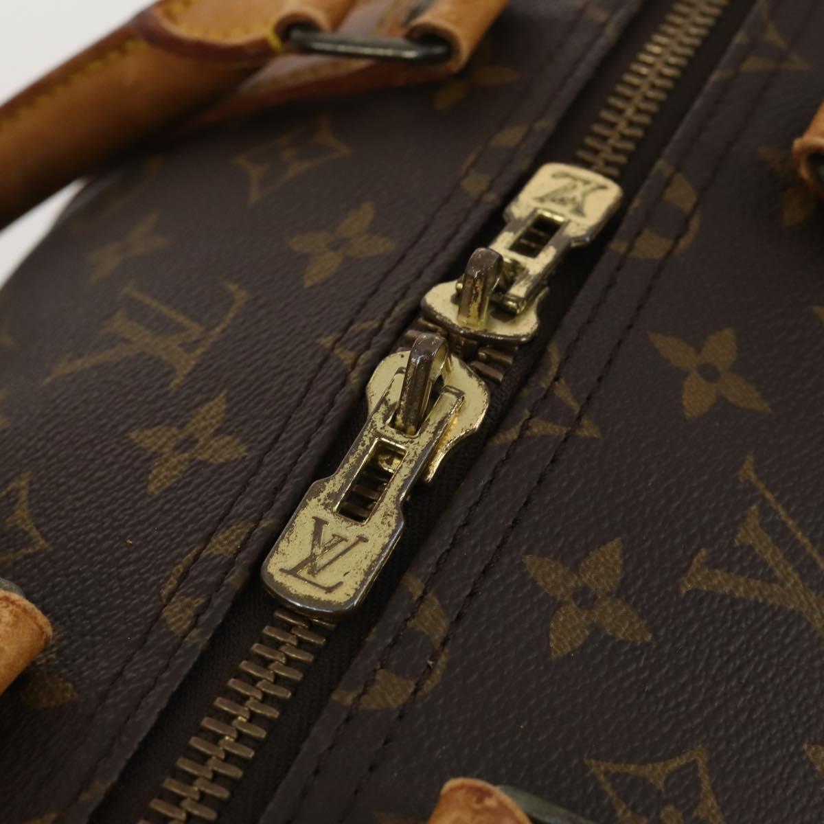 LOUIS VUITTON Monogram Keepall 55 Boston Bag M41424 LV Auth BA13678