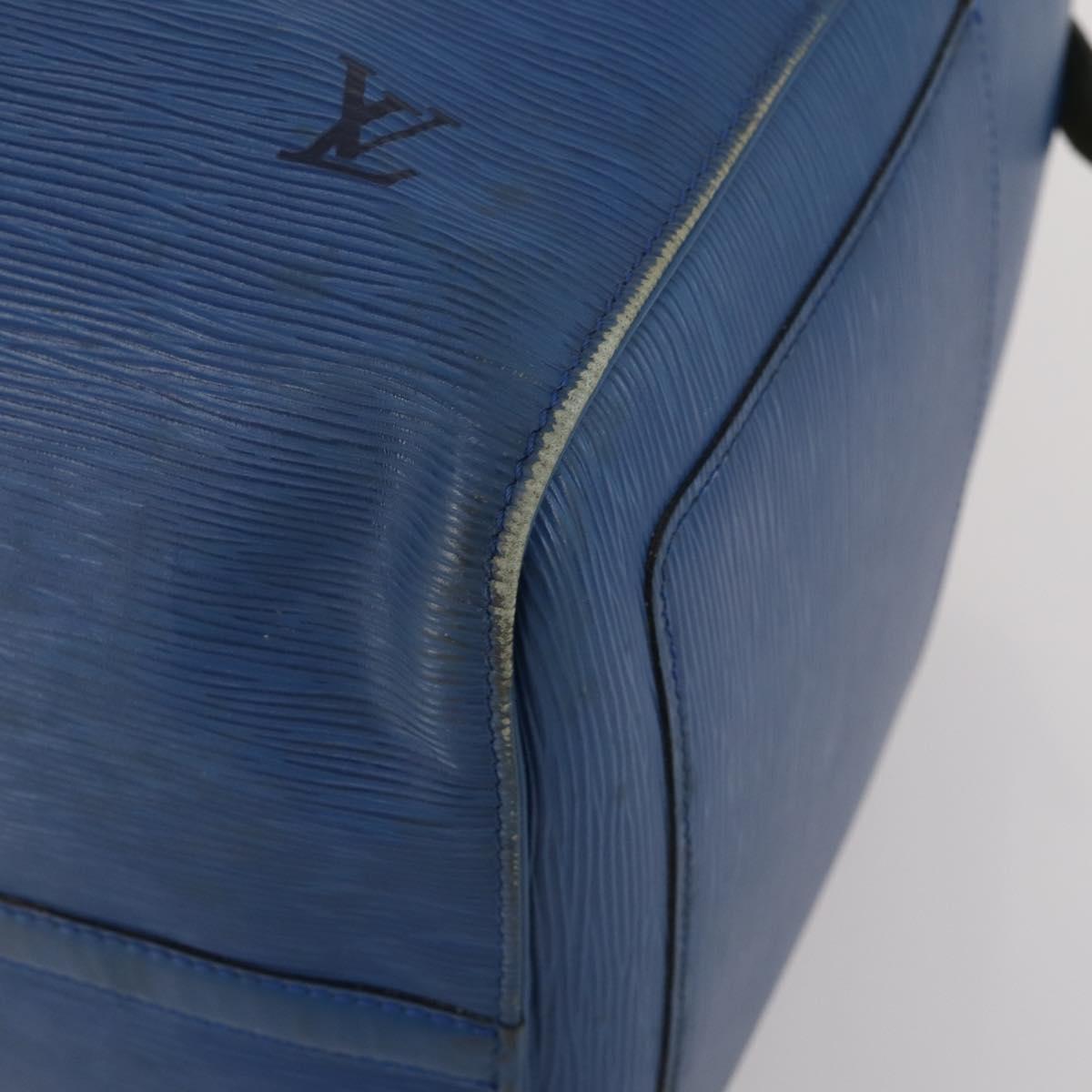 LOUIS VUITTON Epi Keepall 55 Boston Bag Toledo Blue M42955 LV Auth BA13684A
