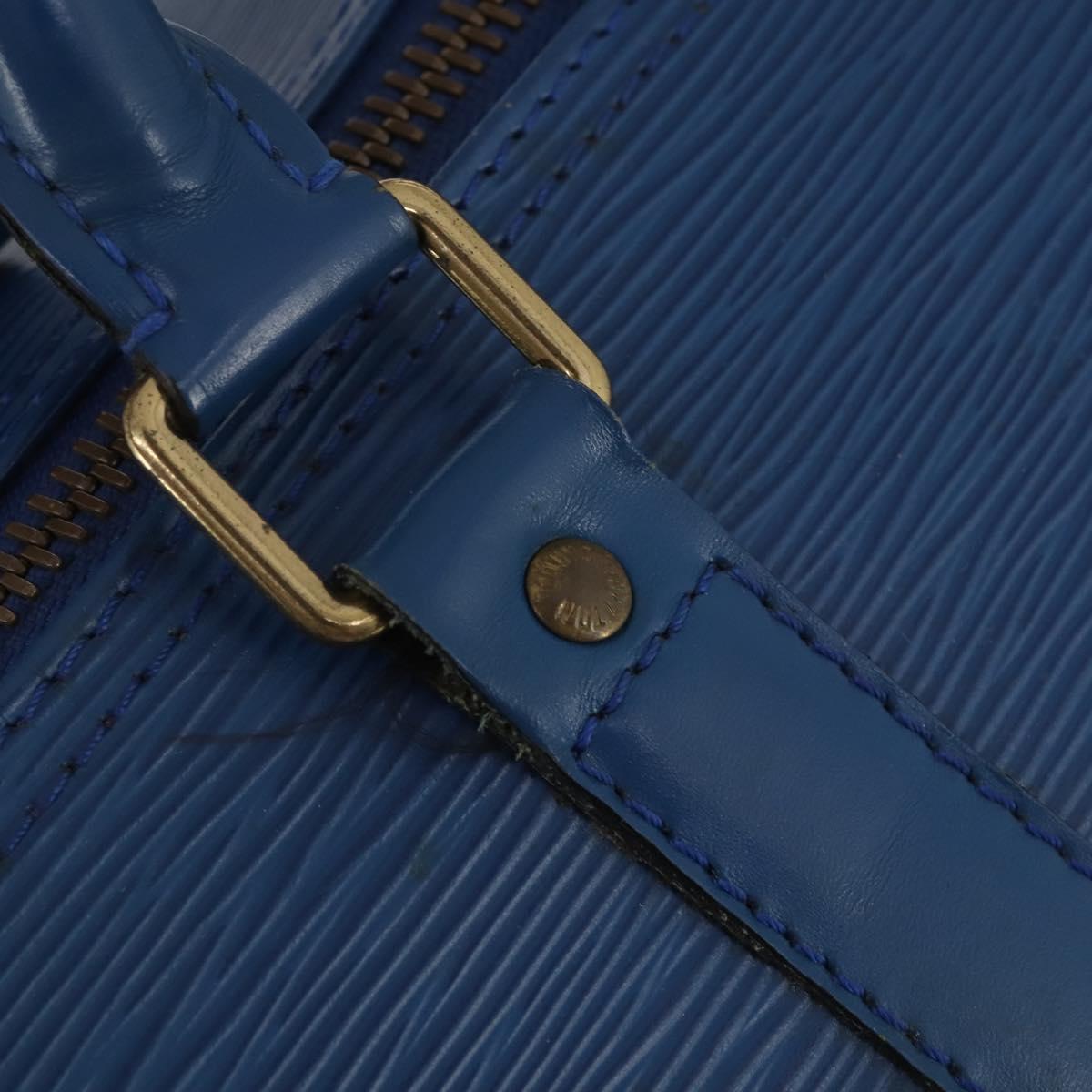 LOUIS VUITTON Epi Keepall 55 Boston Bag Toledo Blue M42955 LV Auth BA13684A