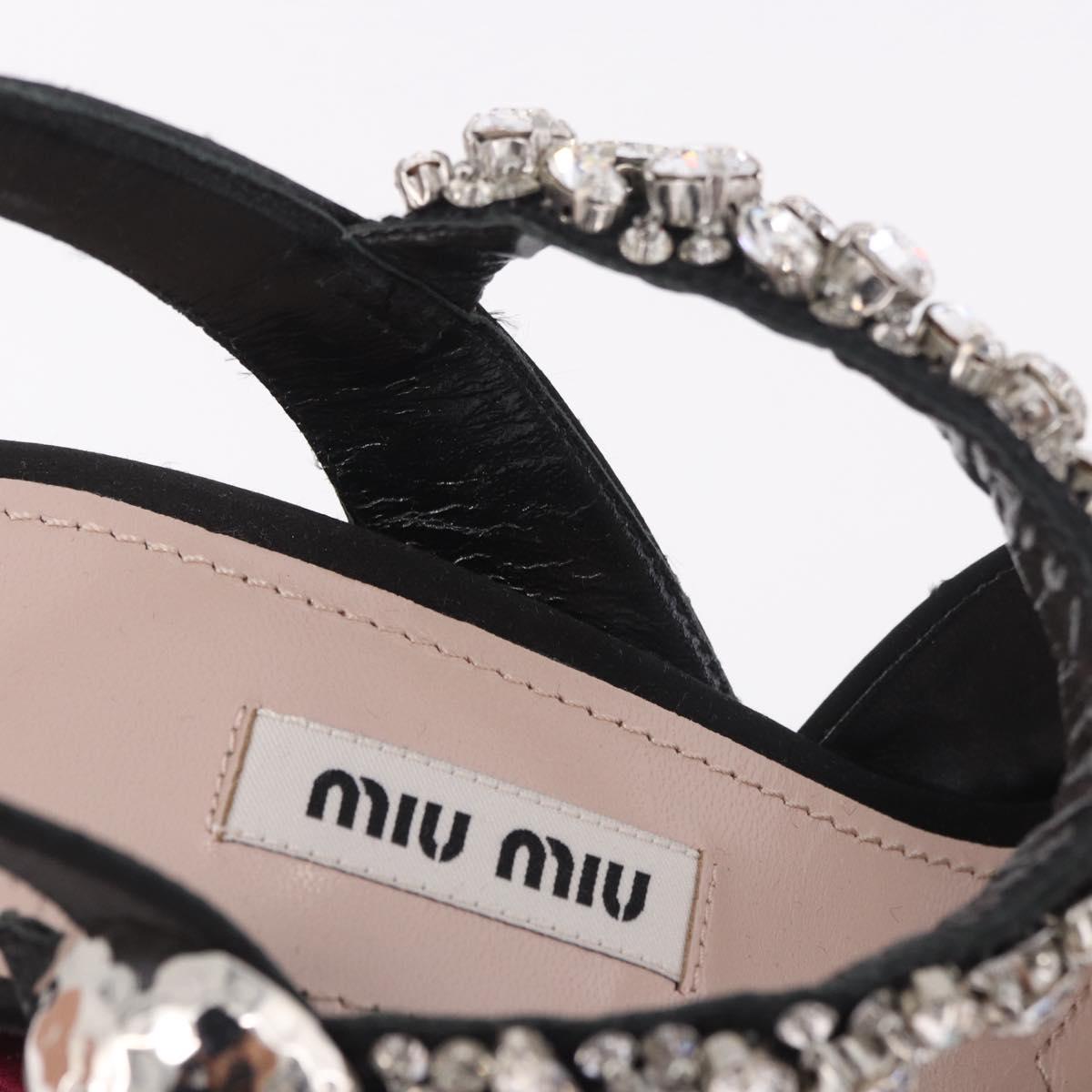 Miu Miu High Heels Velor Bordeaux Auth BA13689M