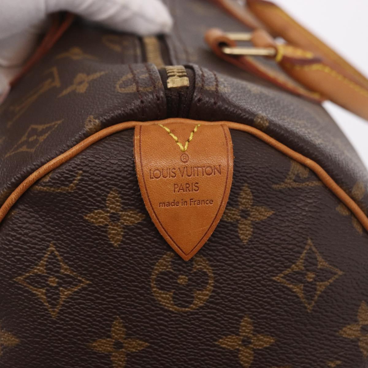 LOUIS VUITTON Monogram Speedy 35 Hand Bag M41524 LV Auth BA13690V
