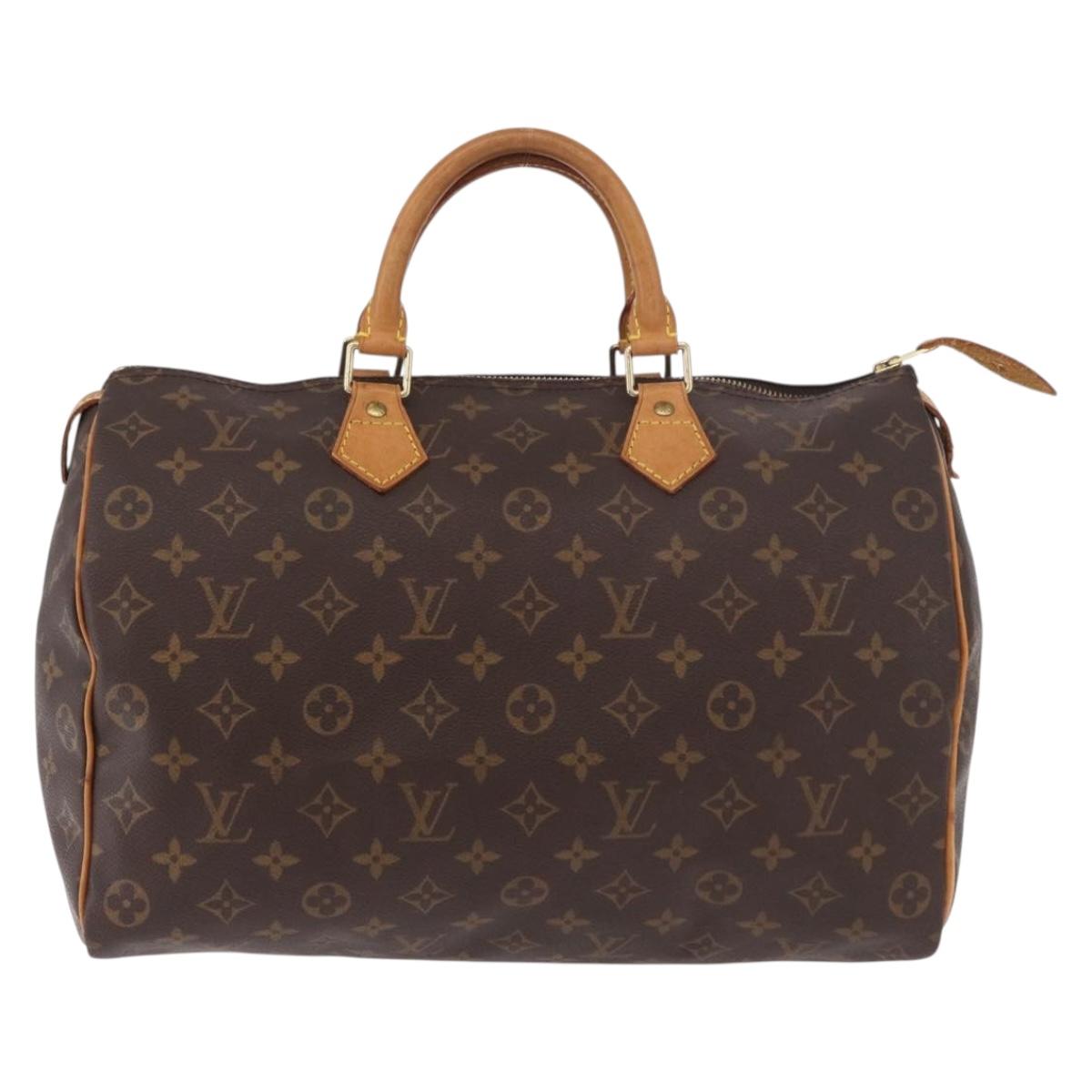 LOUIS VUITTON Monogram Speedy 35 Hand Bag M41524 LV Auth BA13690V
