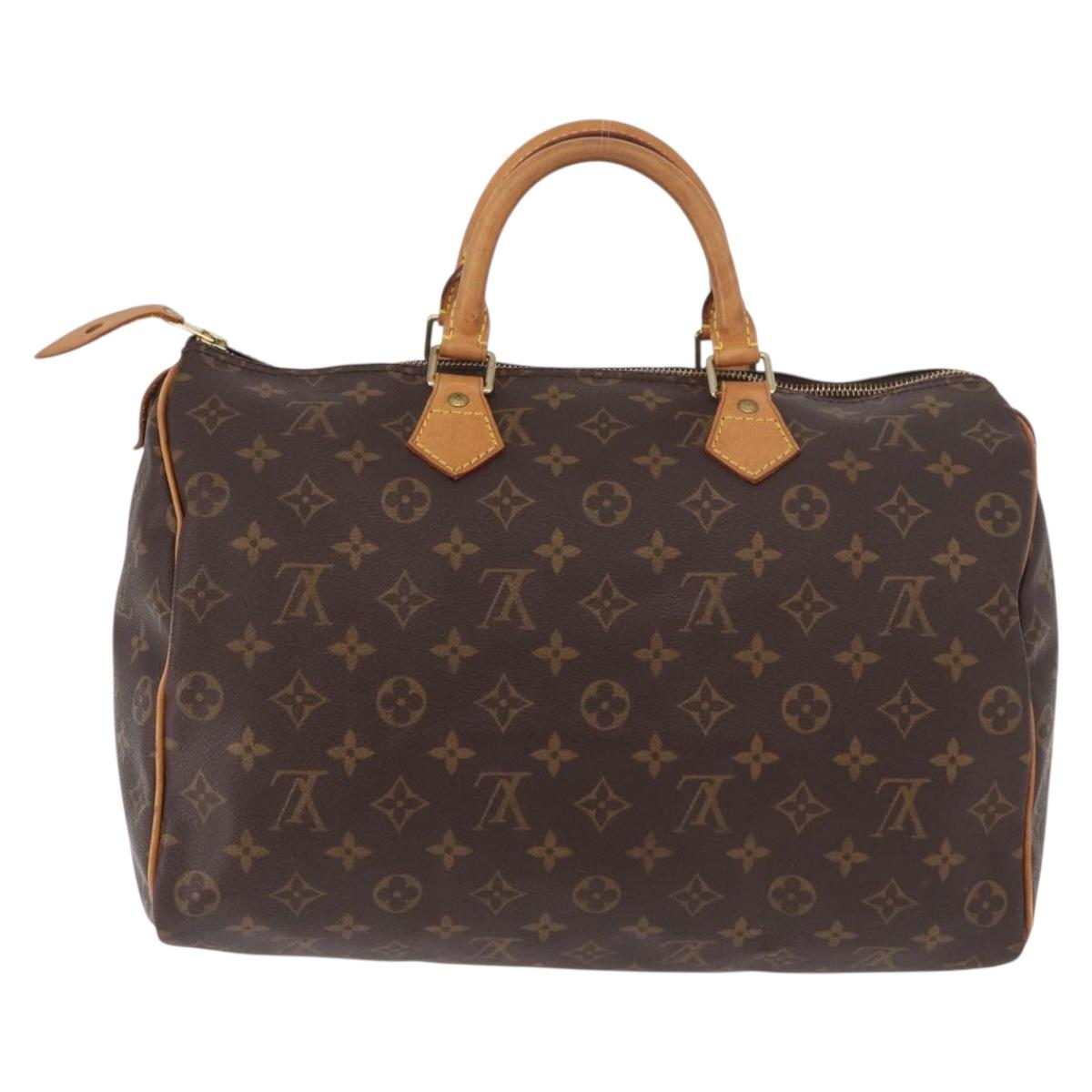 LOUIS VUITTON Monogram Speedy 35 Hand Bag M41524 LV Auth BA13690V