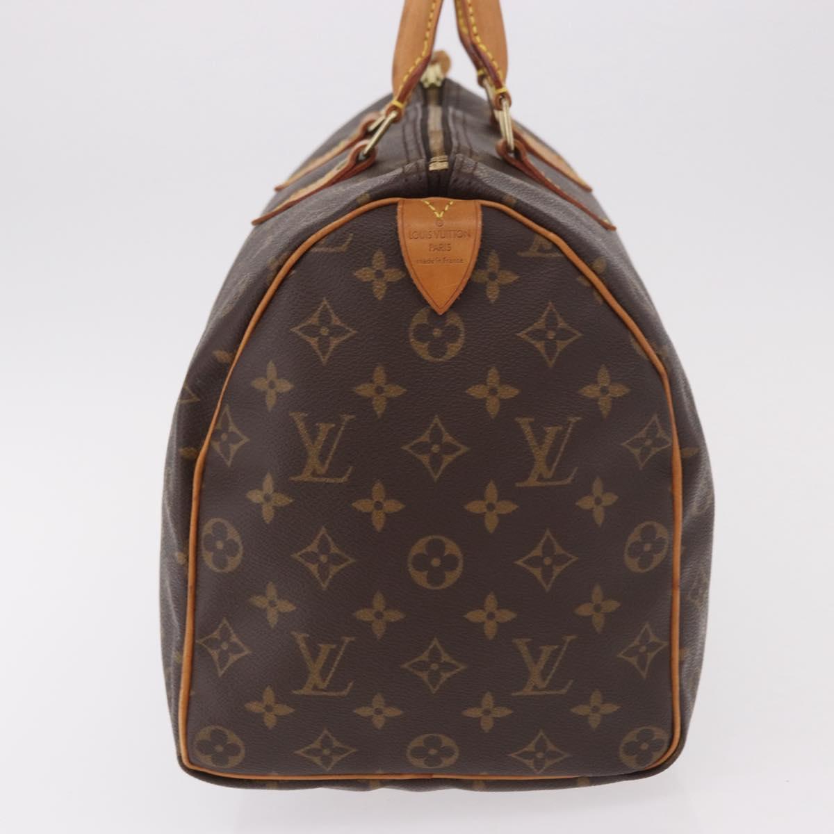 LOUIS VUITTON Monogram Speedy 35 Hand Bag M41524 LV Auth BA13690V