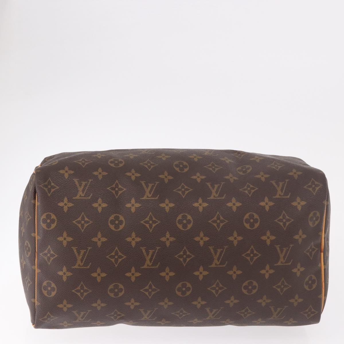 LOUIS VUITTON Monogram Speedy 35 Hand Bag M41524 LV Auth BA13690V