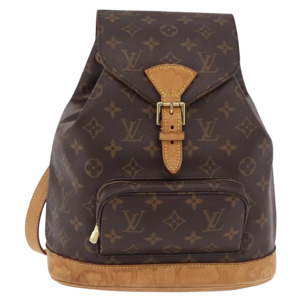 LOUIS VUITTON Monogram Montsouris PM Backpack M51137 LV Auth BA13691