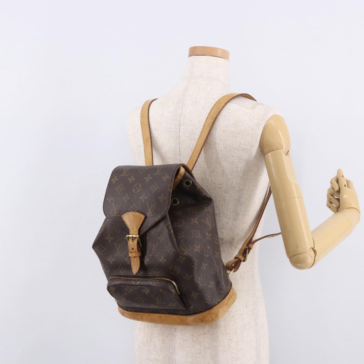 LOUIS VUITTON Monogram Montsouris PM Backpack M51137 LV Auth BA13691