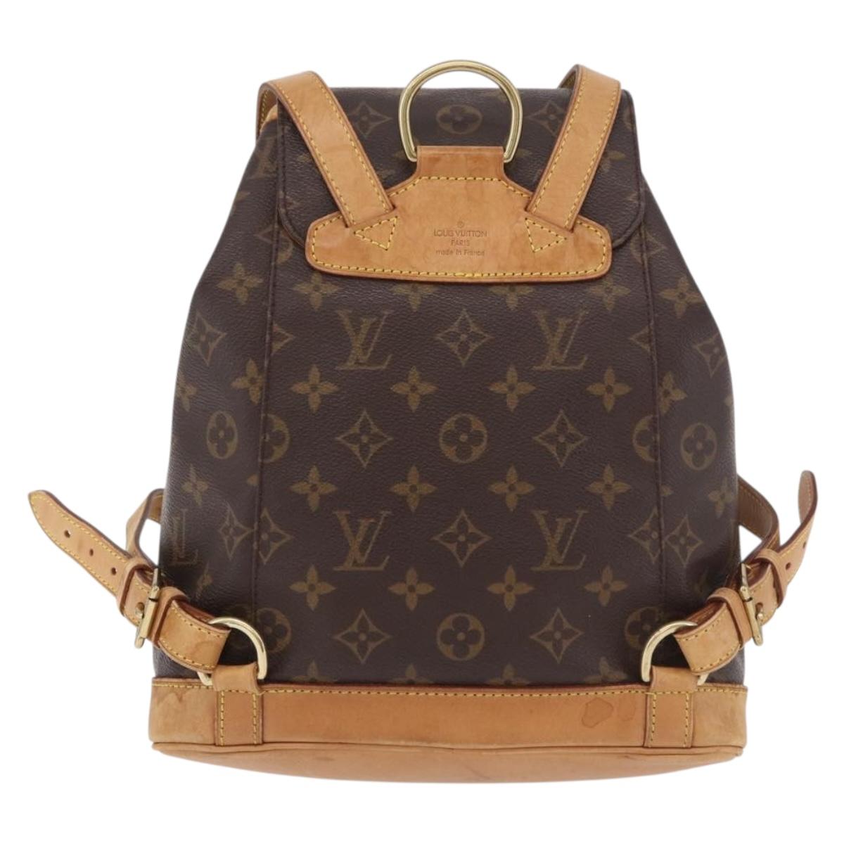 LOUIS VUITTON Monogram Montsouris PM Backpack M51137 LV Auth BA13691