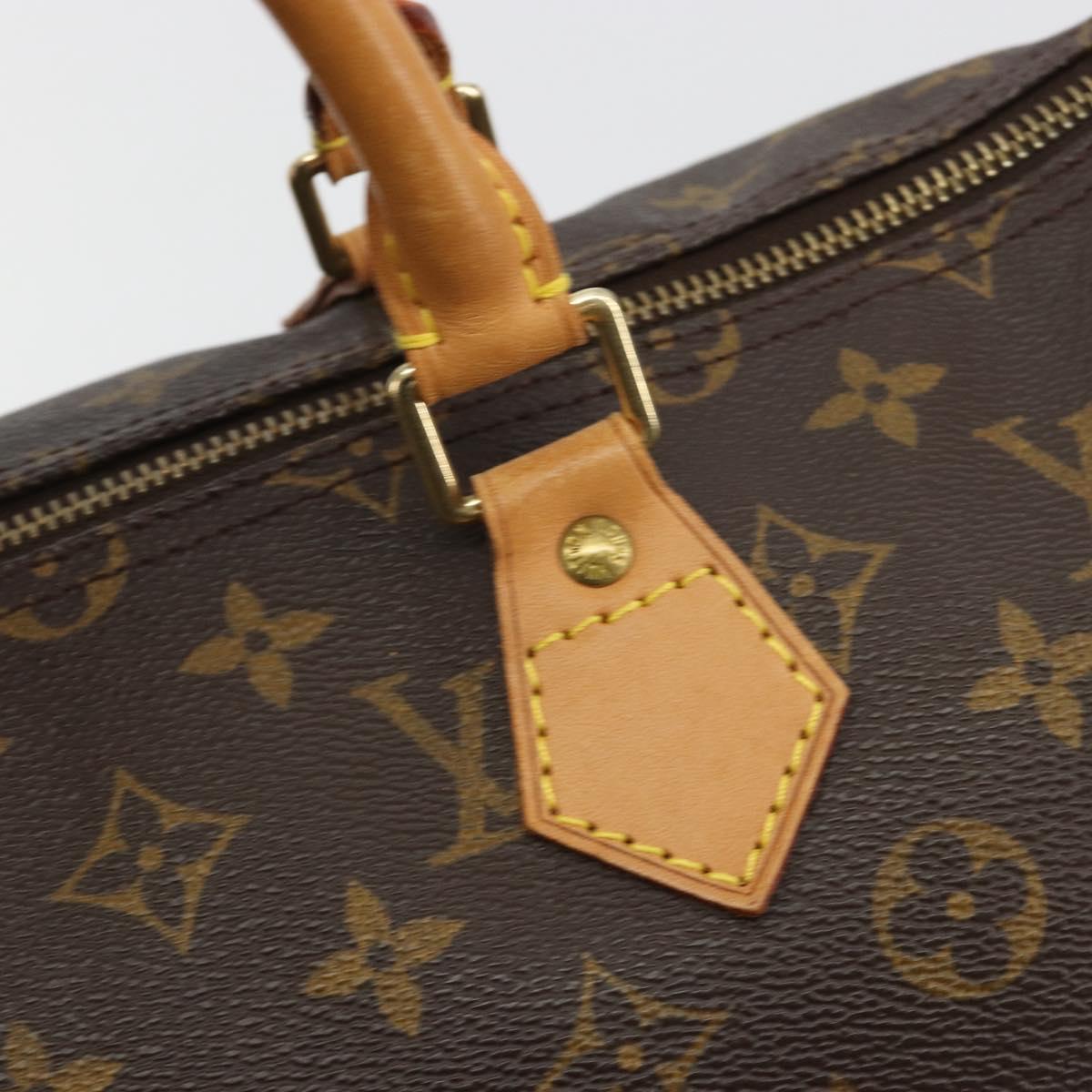 LOUIS VUITTON Monogram Speedy 35 Hand Bag M41524 LV Auth BA13692V
