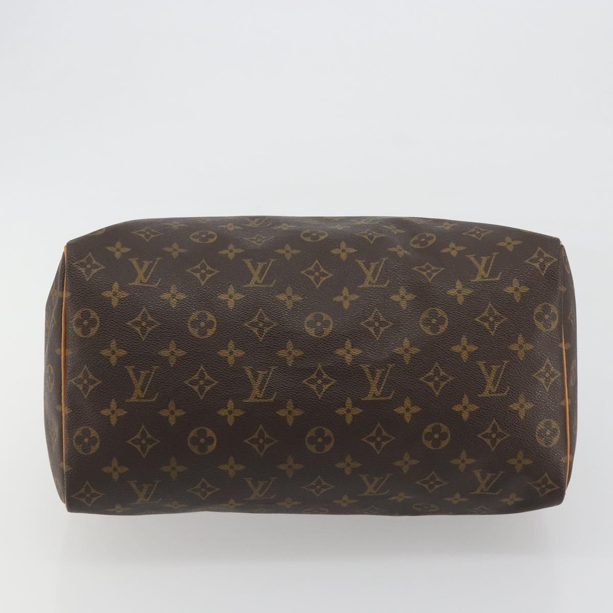 LOUIS VUITTON Monogram Speedy 35 Hand Bag M41524 LV Auth BA13692V