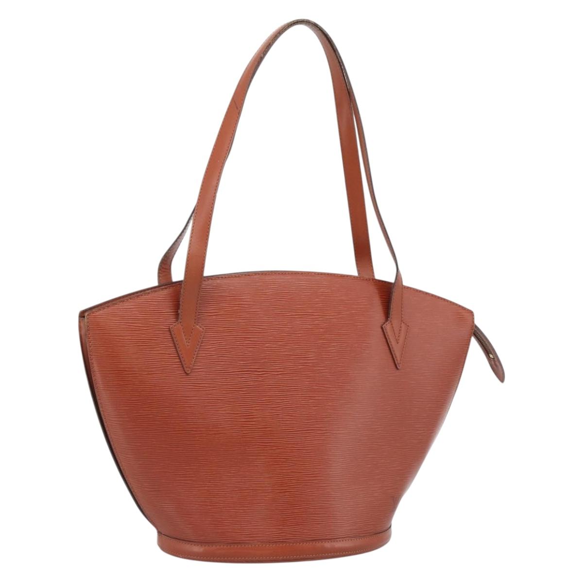 LOUIS VUITTON Epi Saint Jacques Shopping Bag Brown M52263 LV Auth BA13698