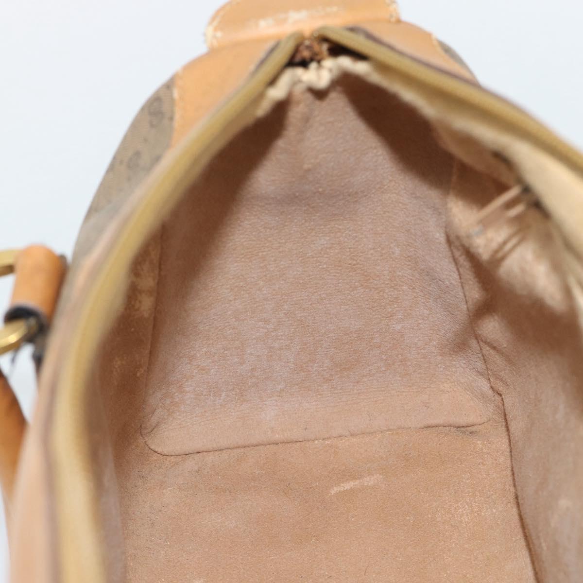 GUCCI Micro GG Supreme Boston Bag PVC Beige Gold 002 39 0069 Auth BA13701