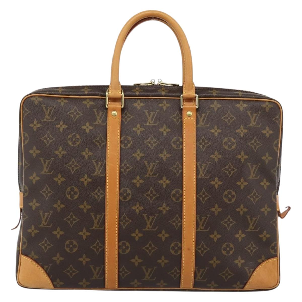 LOUIS VUITTON Monogram Porte Documents Voyage Bag M53361 LV Auth BA13704A