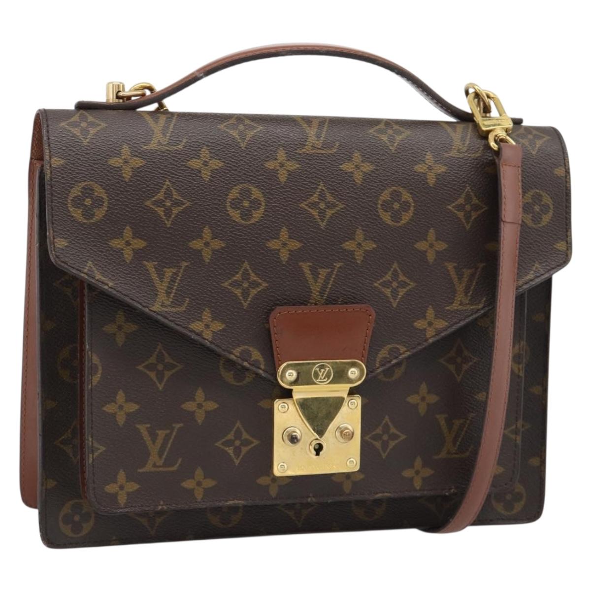LOUIS VUITTON Monogram Monceau 28 Hand Bag M51185 LV Auth BA13709A