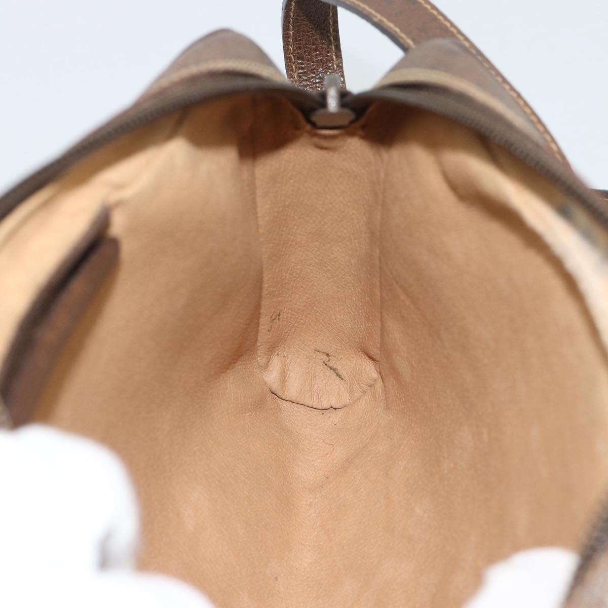 GUCCI GG Supreme Web Sherry Line Bag PVC Beige Gold 116 02 089 Auth BA13711