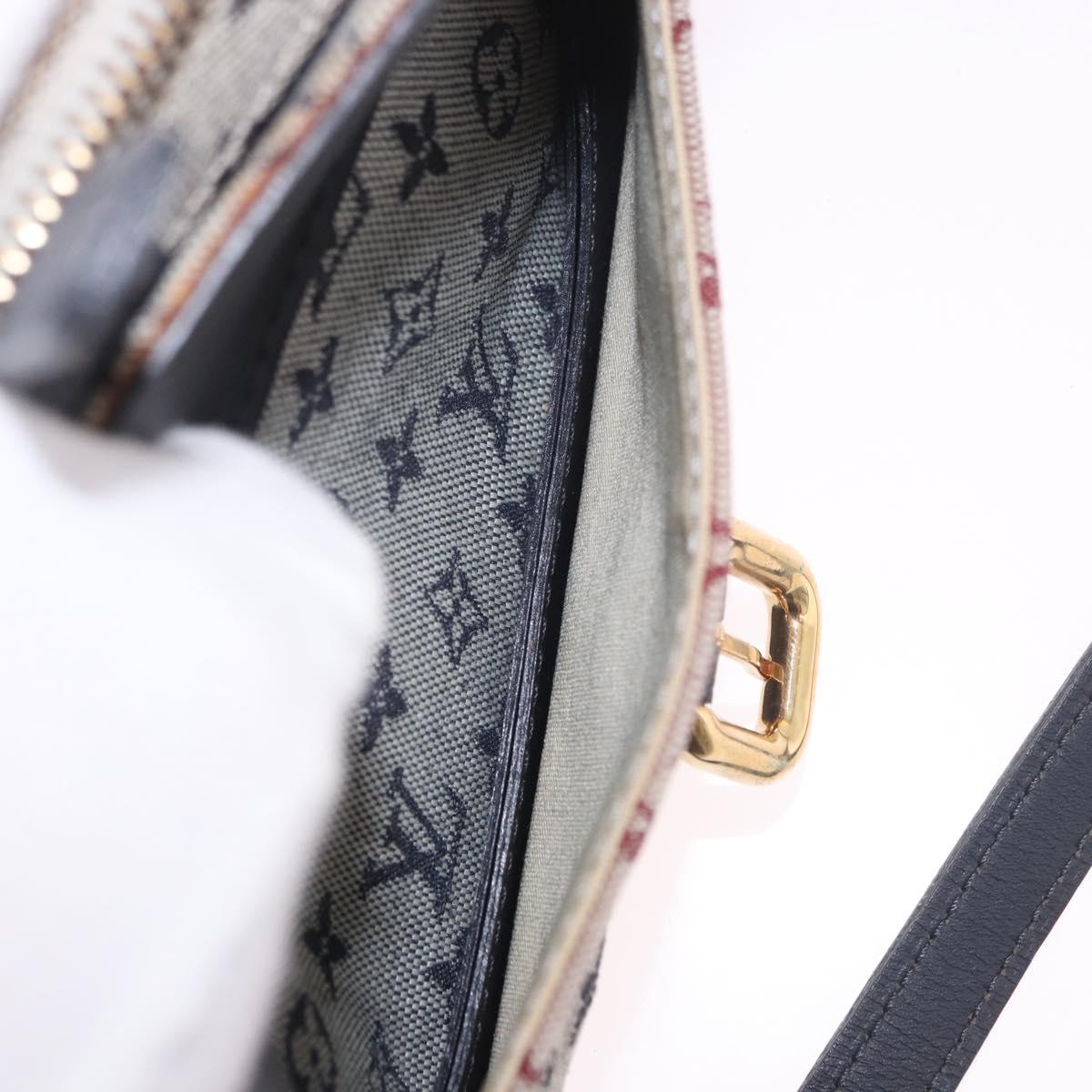 LOUIS VUITTON Monogram Mini Juliet MM Shoulder Bag Blue M92004 LV Auth BA13715