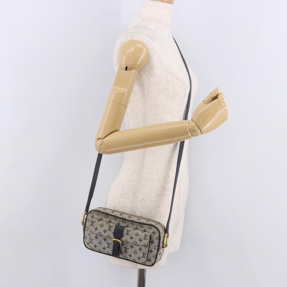 LOUIS VUITTON Monogram Mini Juliet MM Shoulder Bag Blue M92004 LV Auth BA13715