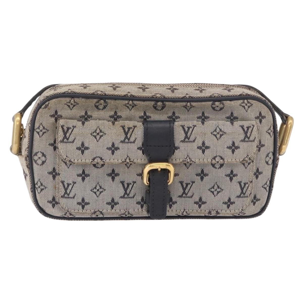 LOUIS VUITTON Monogram Mini Juliet MM Shoulder Bag Blue M92004 LV Auth BA13715