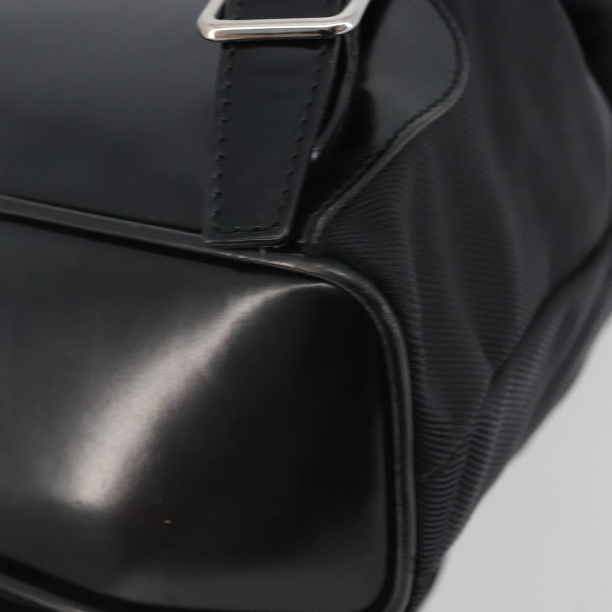 GUCCI Bamboo Hand Bag Nylon Black Silver 003 2852 0030 5 Auth BA13720