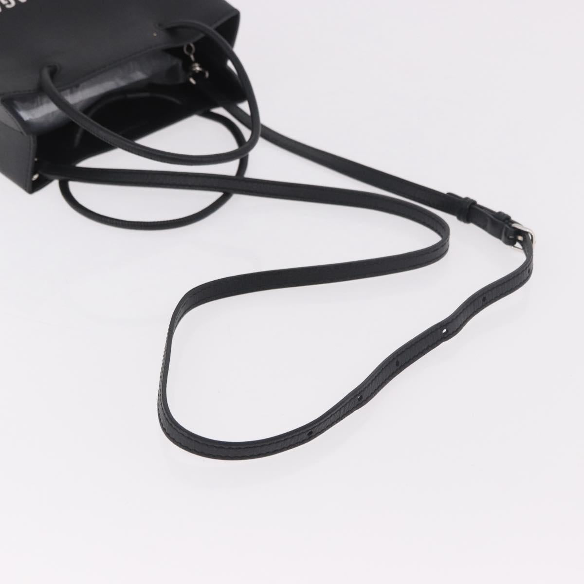 BALENCIAGA Tote Bag Leather 2way Black 572411 Auth BA13726A