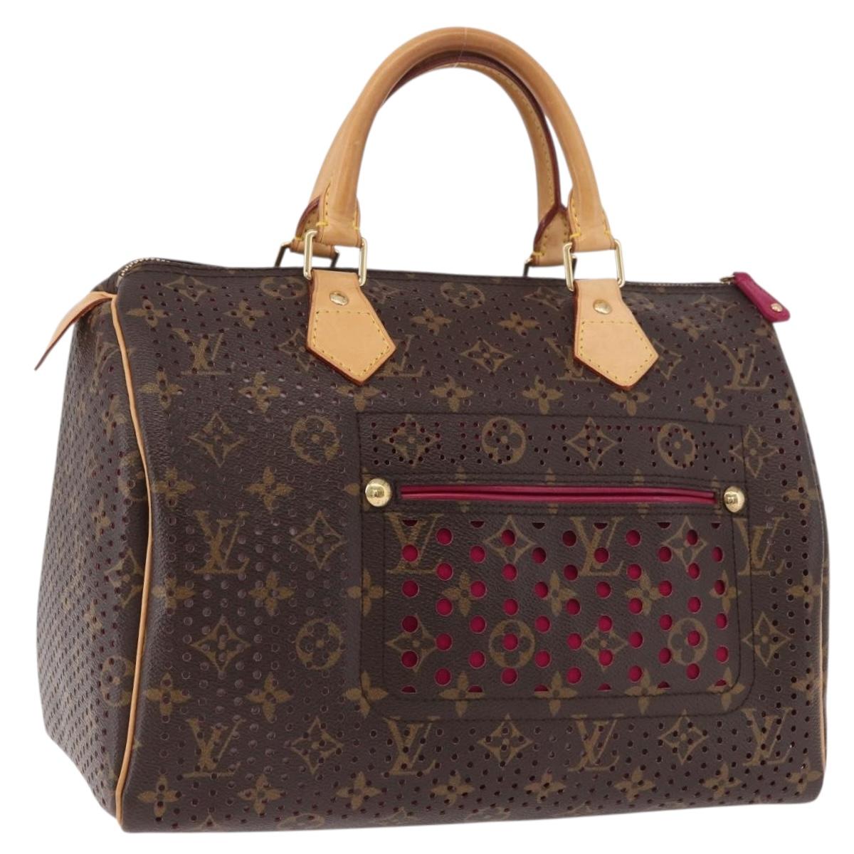 LOUIS VUITTON Monogram Perfo Speedy 30 Hand Bag M95180 LV Auth BA13727SAV