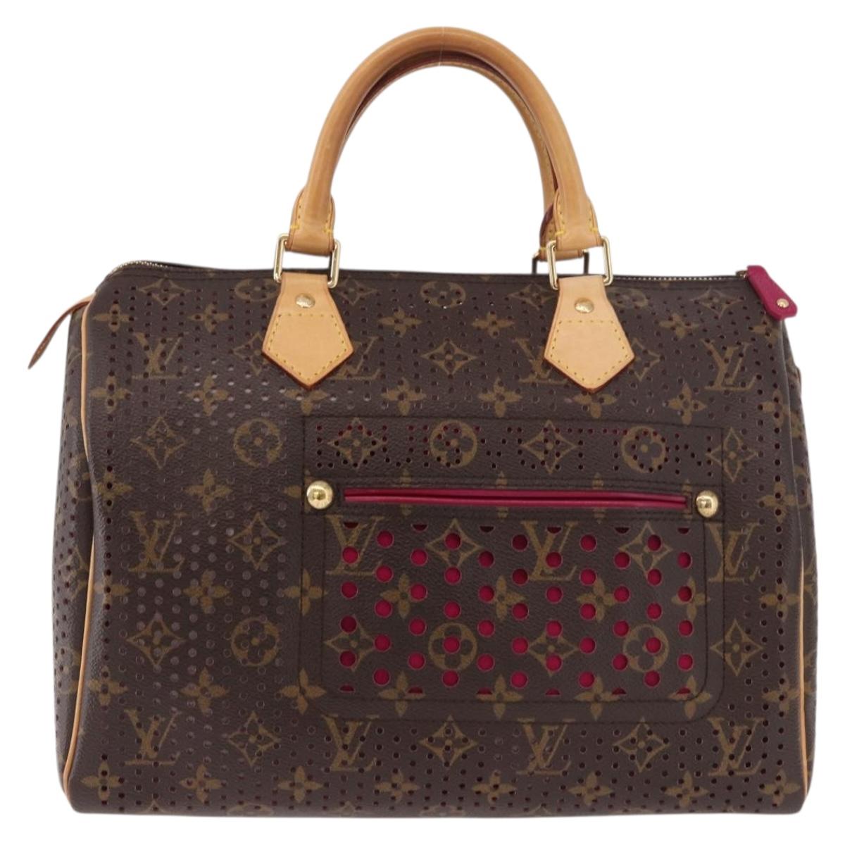LOUIS VUITTON Monogram Perfo Speedy 30 Hand Bag M95180 LV Auth BA13727SAV