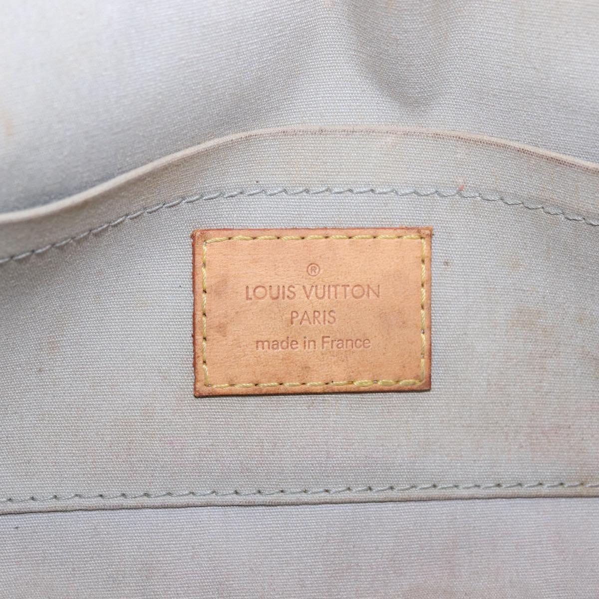 LOUIS VUITTON Monogram Vernis Malibu Street Bag Perle M91507 LV Auth BA13734