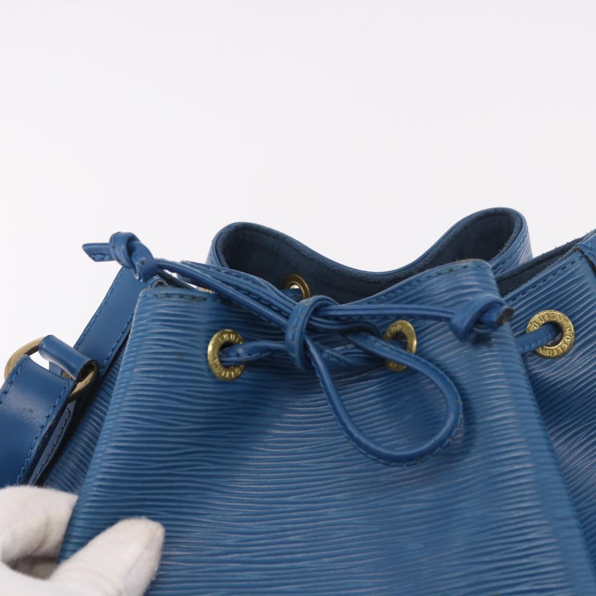 LOUIS VUITTON Epi Petit Noe Shoulder Bag Blue M44105 LV Auth BA13746A