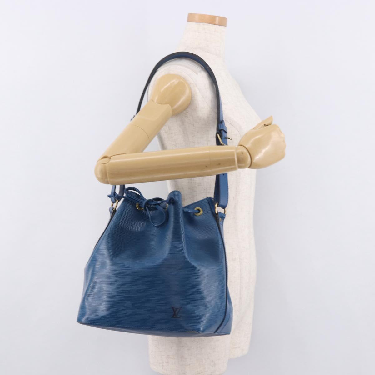 LOUIS VUITTON Epi Petit Noe Shoulder Bag Blue M44105 LV Auth BA13746A