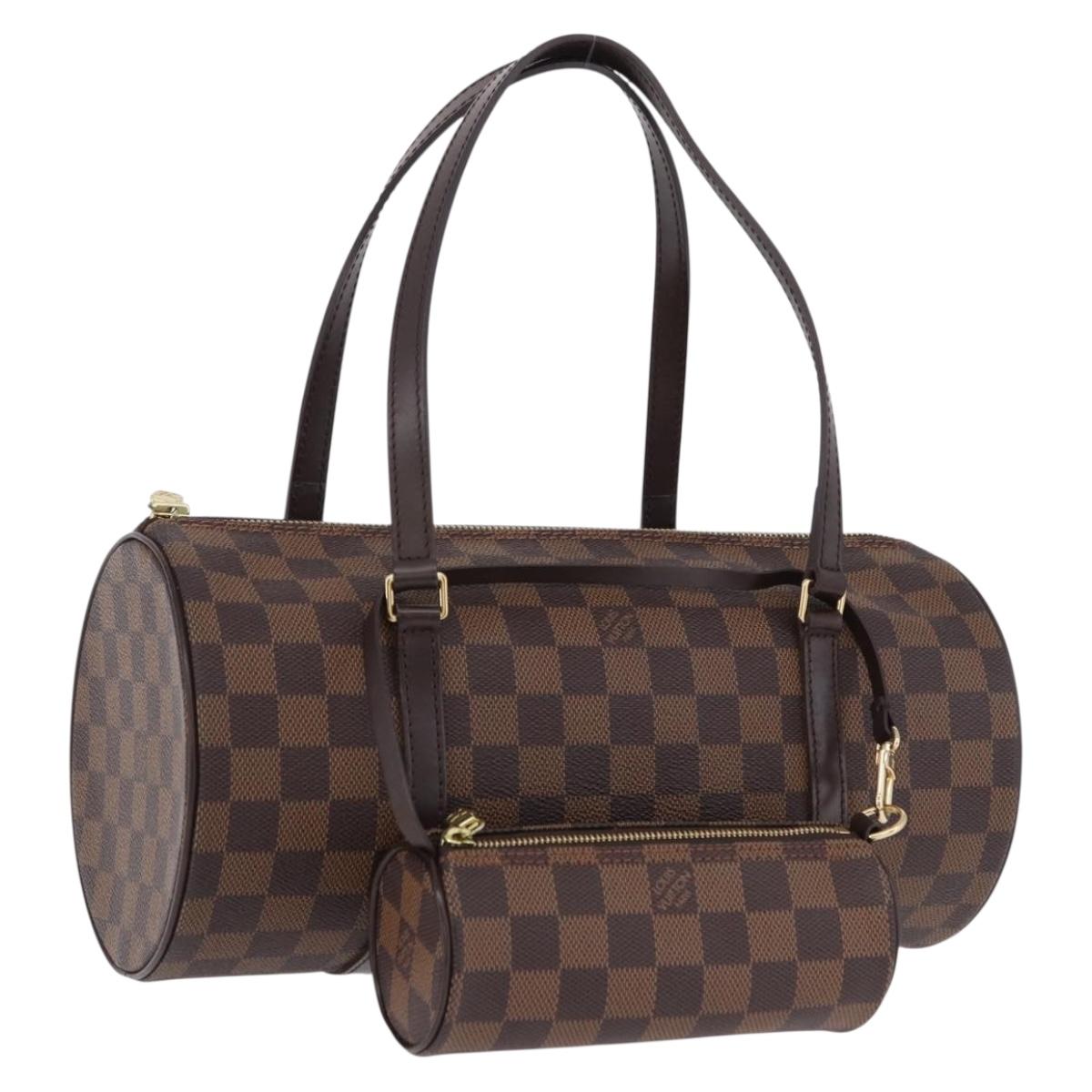 LOUIS VUITTON Damier Ebene Papillon 30 Hand Bag N51303 LV Auth BA13752V