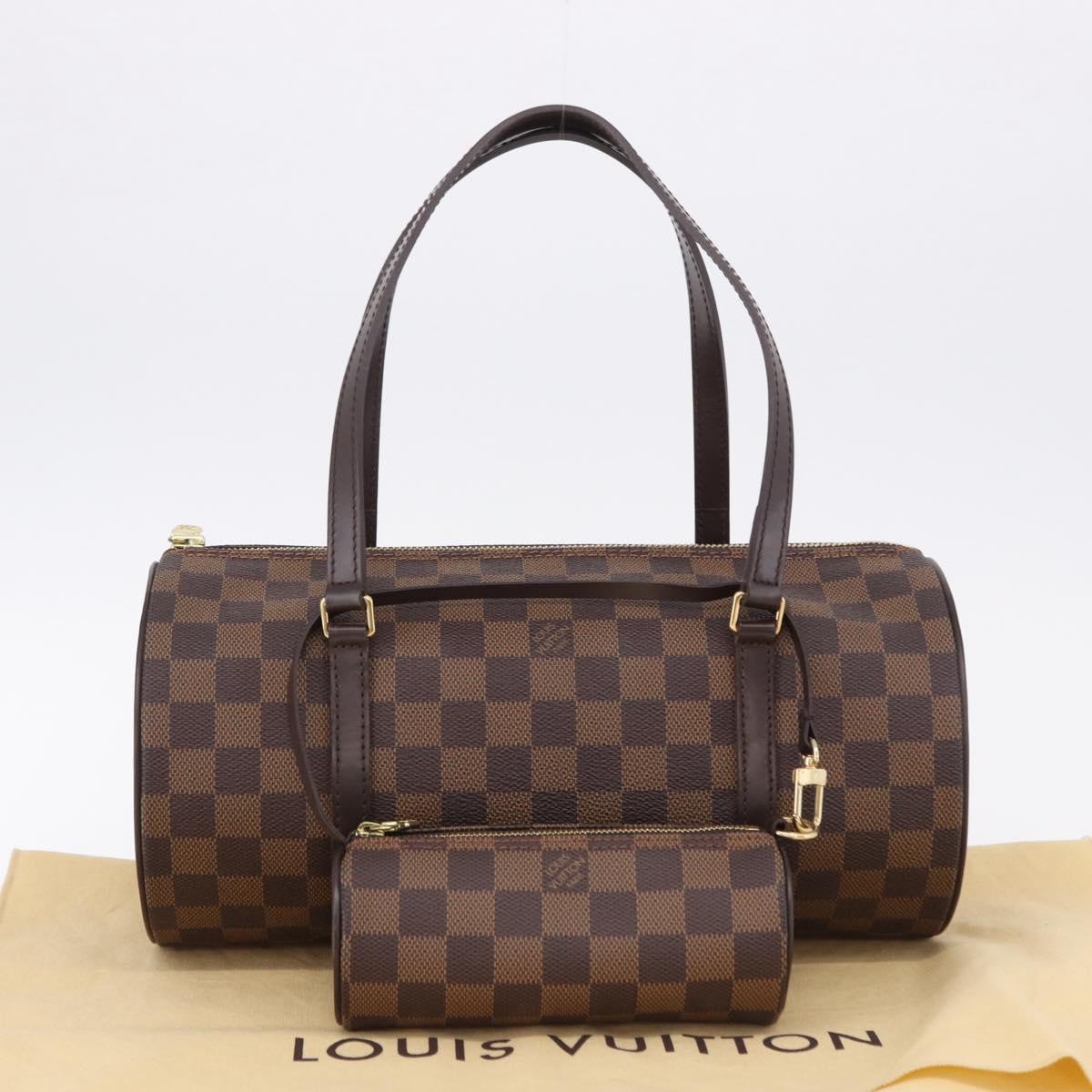 LOUIS VUITTON Damier Ebene Papillon 30 Hand Bag N51303 LV Auth BA13752V