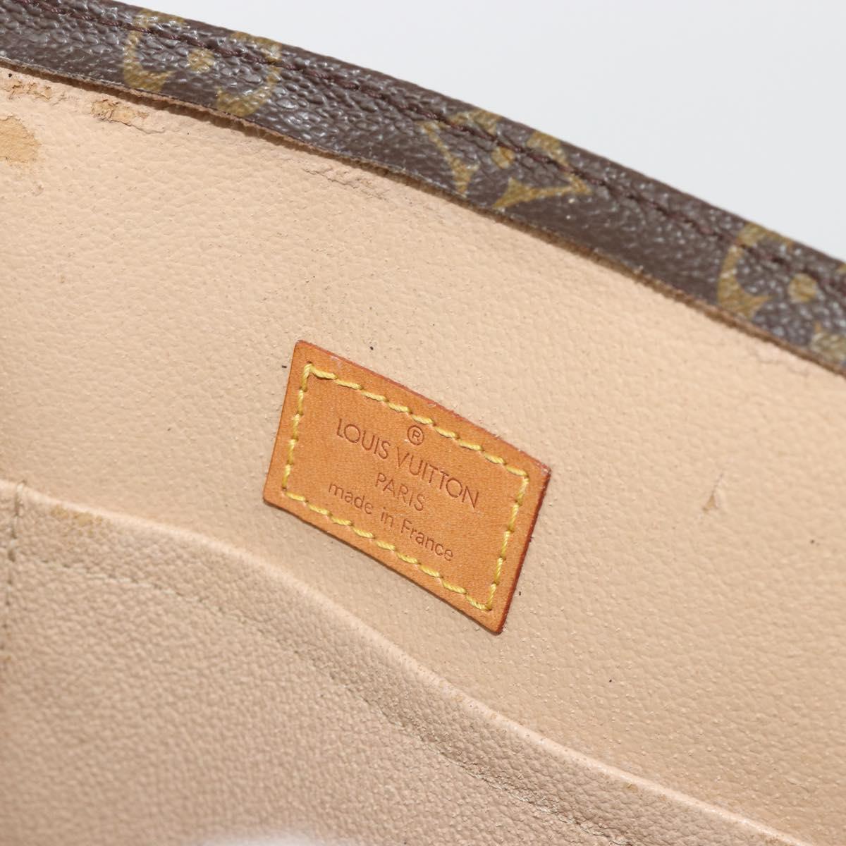 LOUIS VUITTON Monogram Sac Plat Hand Bag M51140 LV Auth BA13755