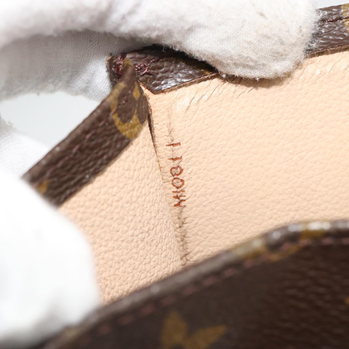 LOUIS VUITTON Monogram Sac Plat Hand Bag M51140 LV Auth BA13755
