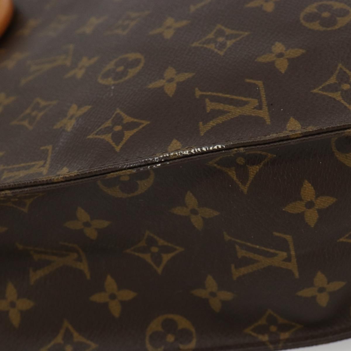 LOUIS VUITTON Monogram Sac Plat Hand Bag M51140 LV Auth BA13755