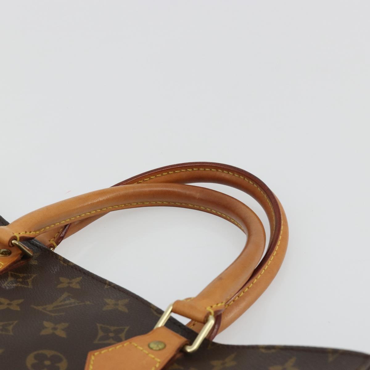LOUIS VUITTON Monogram Sac Plat Hand Bag M51140 LV Auth BA13755