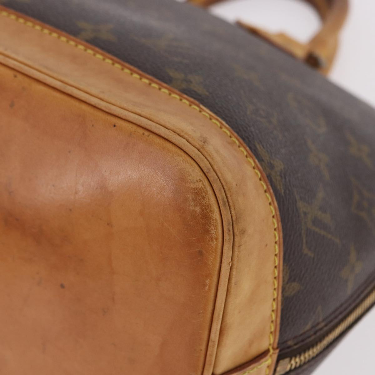 LOUIS VUITTON Monogram Alma Hand Bag M51130 LV Auth BA13756