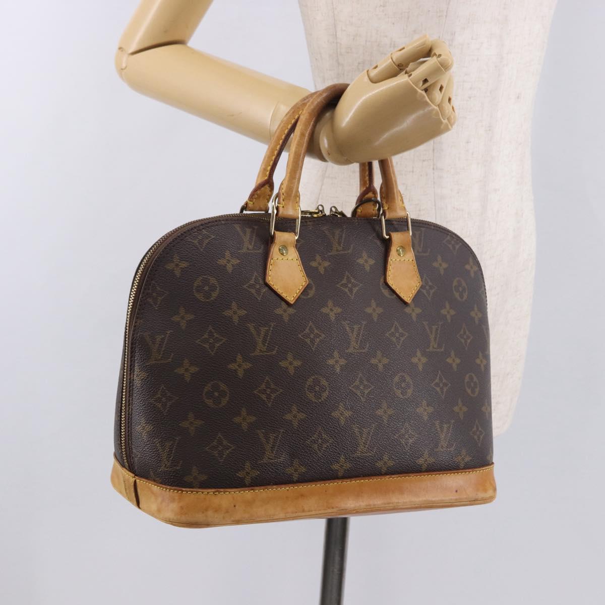 LOUIS VUITTON Monogram Alma Hand Bag M51130 LV Auth BA13756
