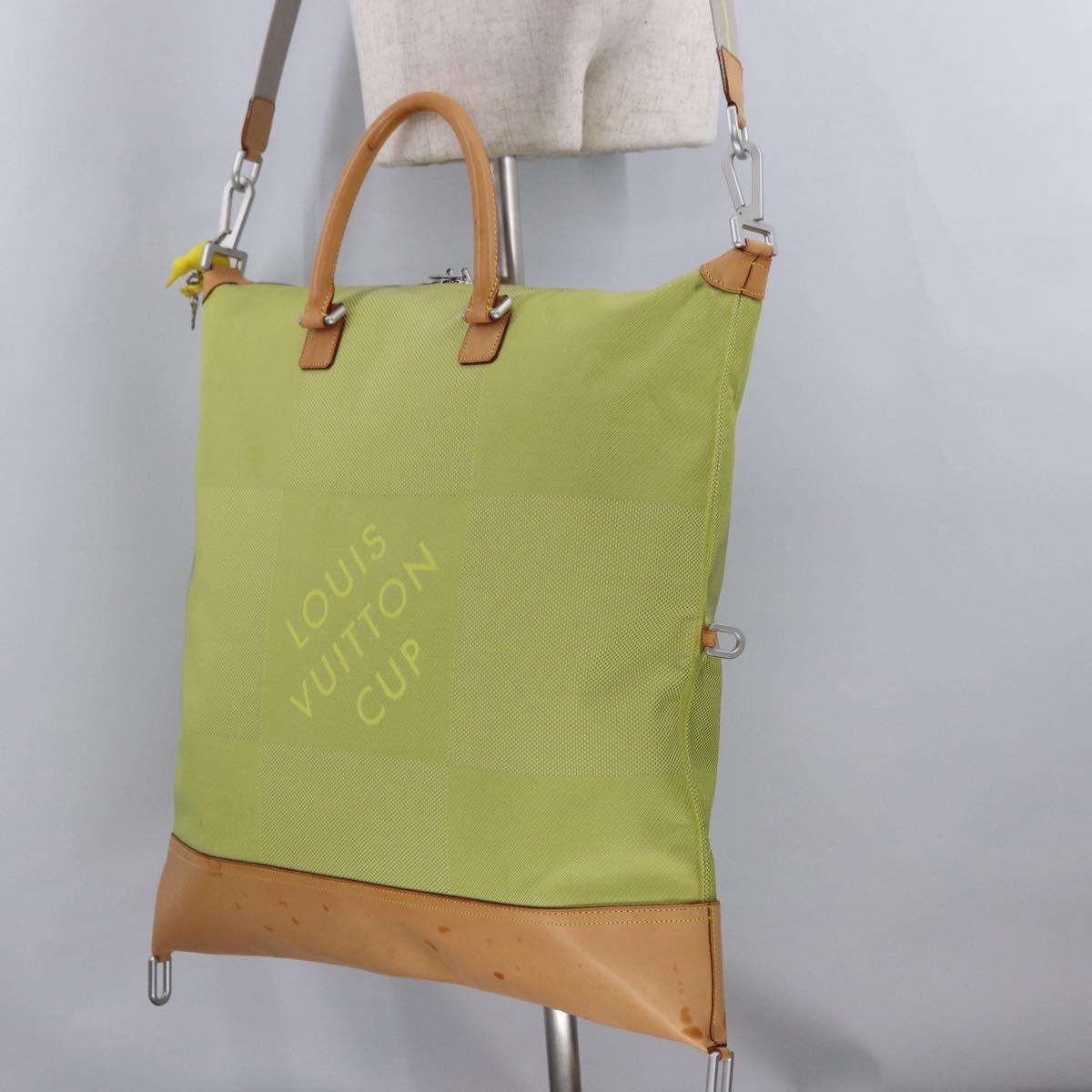 LOUIS VUITTON Damier Geant America Cube Bag Canvas Yellow M80633 Auth BA13761A