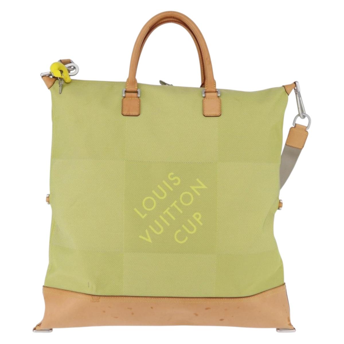 LOUIS VUITTON Damier Geant America Cube Bag Canvas Yellow M80633 Auth BA13761A