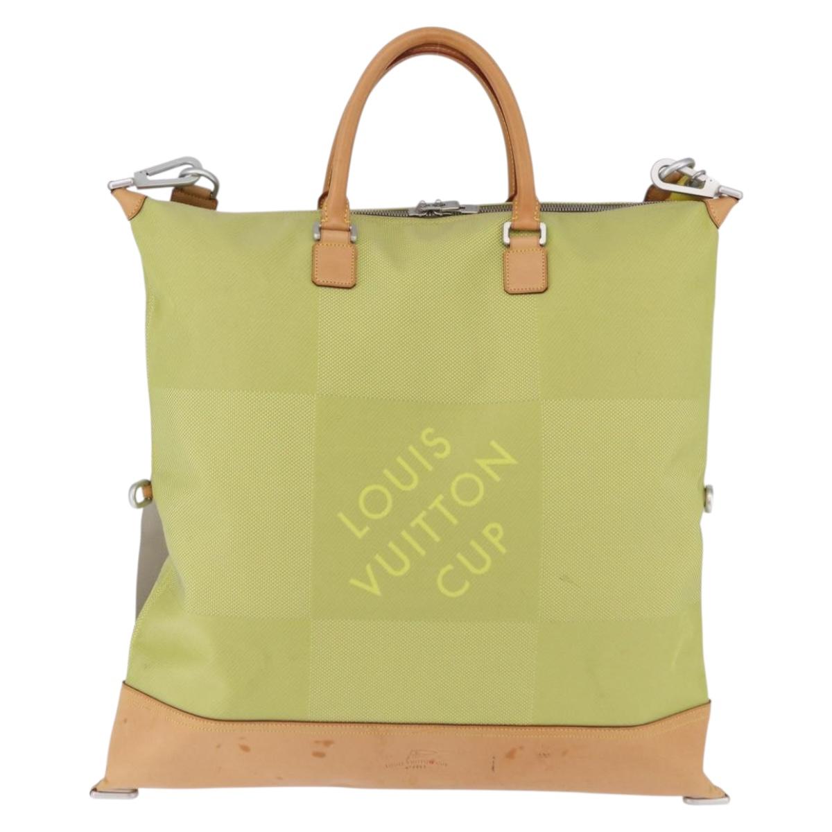 LOUIS VUITTON Damier Geant America Cube Bag Canvas Yellow M80633 Auth BA13761A